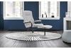 Grey Fabric Office Swivel Reclining Chair 4
